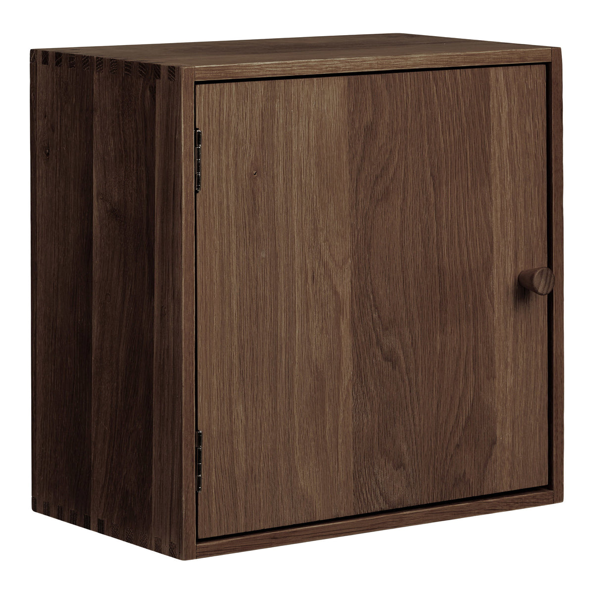 Estante de pared Townsville con puerta - Marrón oscuro