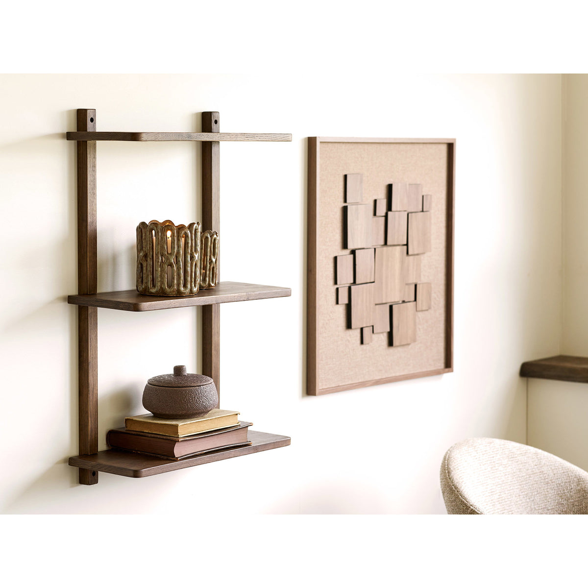 Estante de pared Townsville - Marrón oscuro
