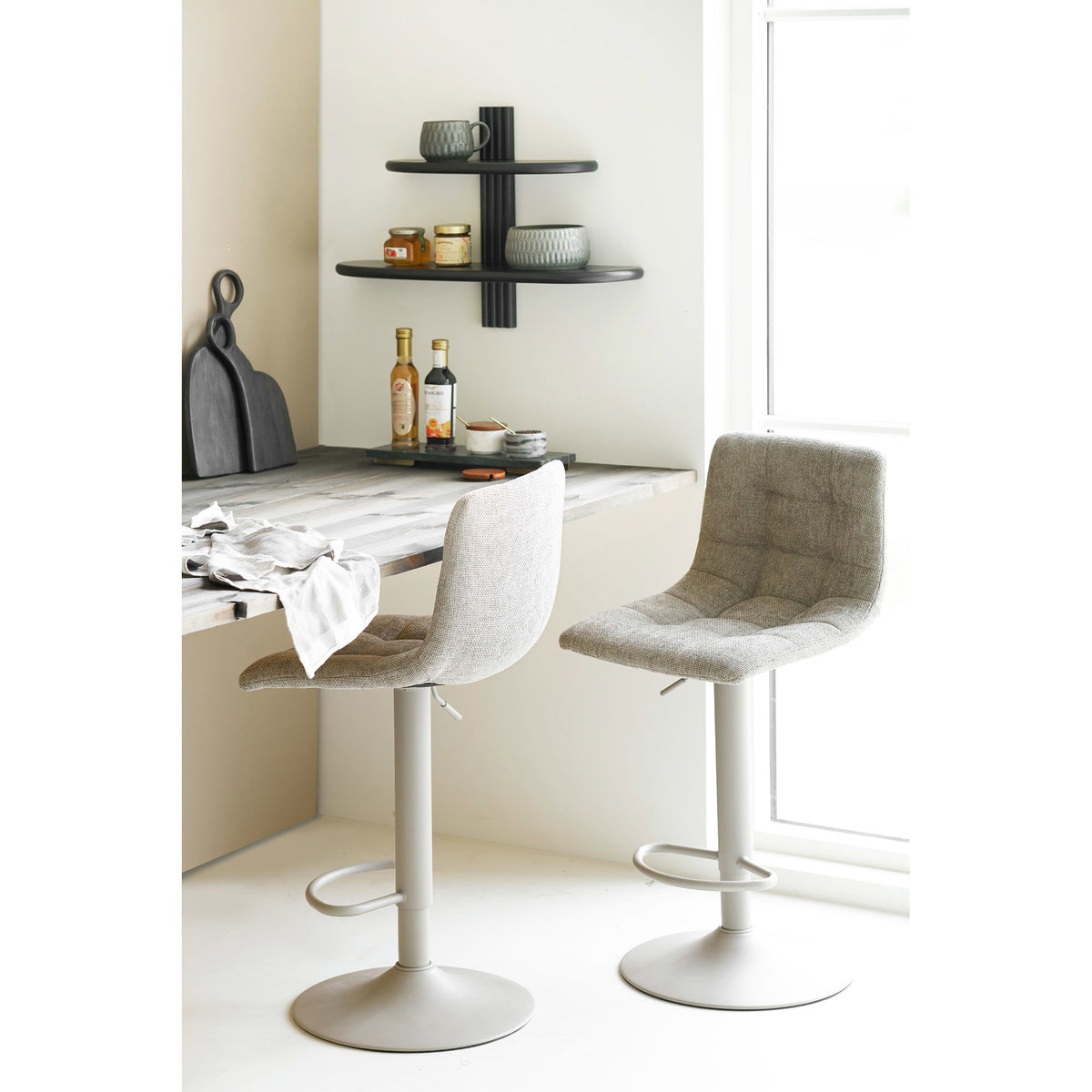 Estante de pared Aliano - Negro