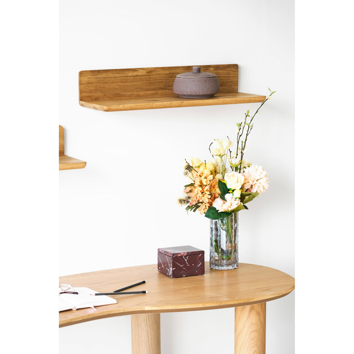 Estante de pared Salina - Roble