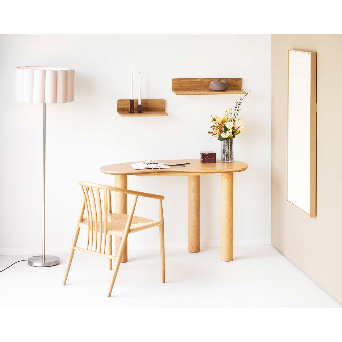 Estante de pared Salina - Roble