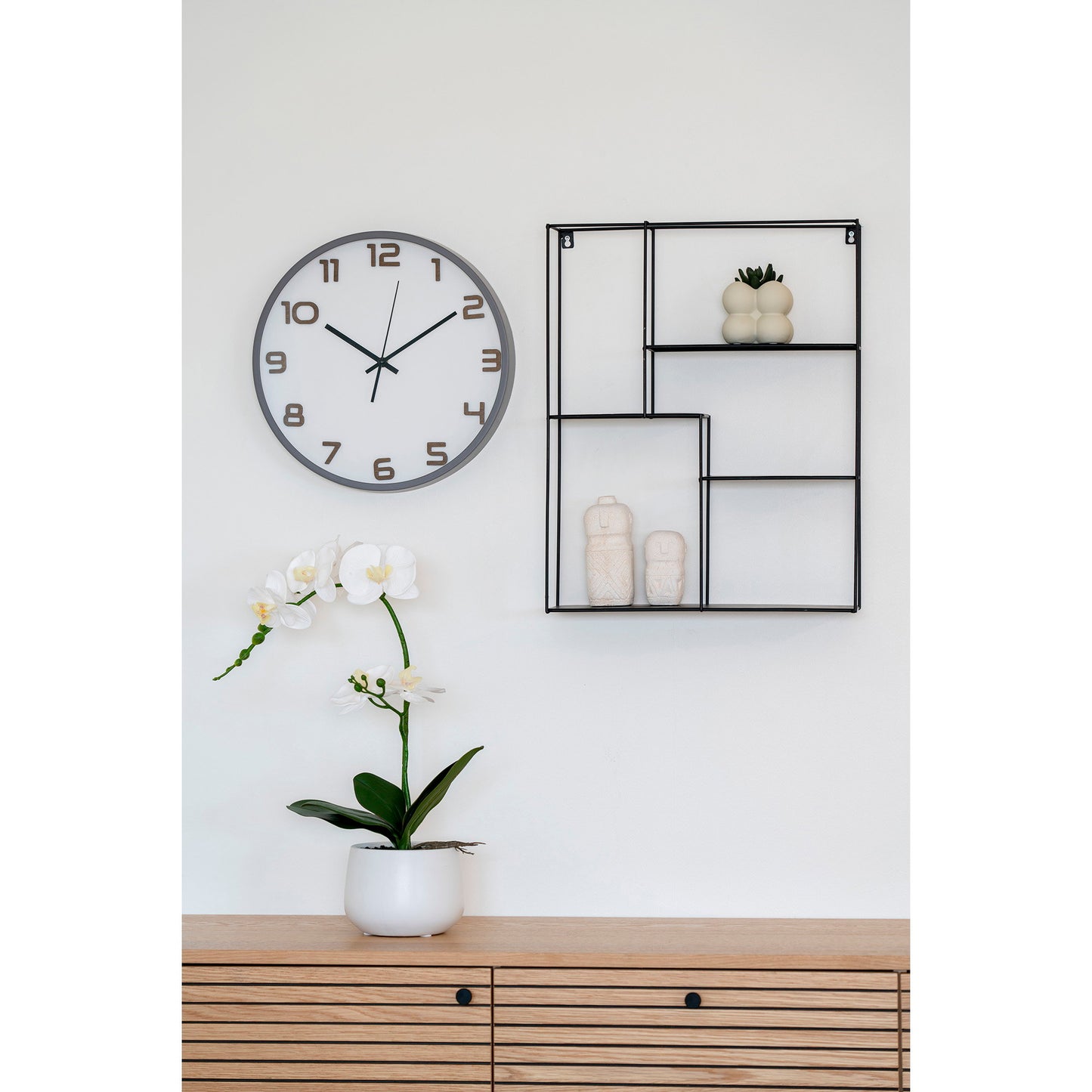 Reloj de pared Greenwich - Gris