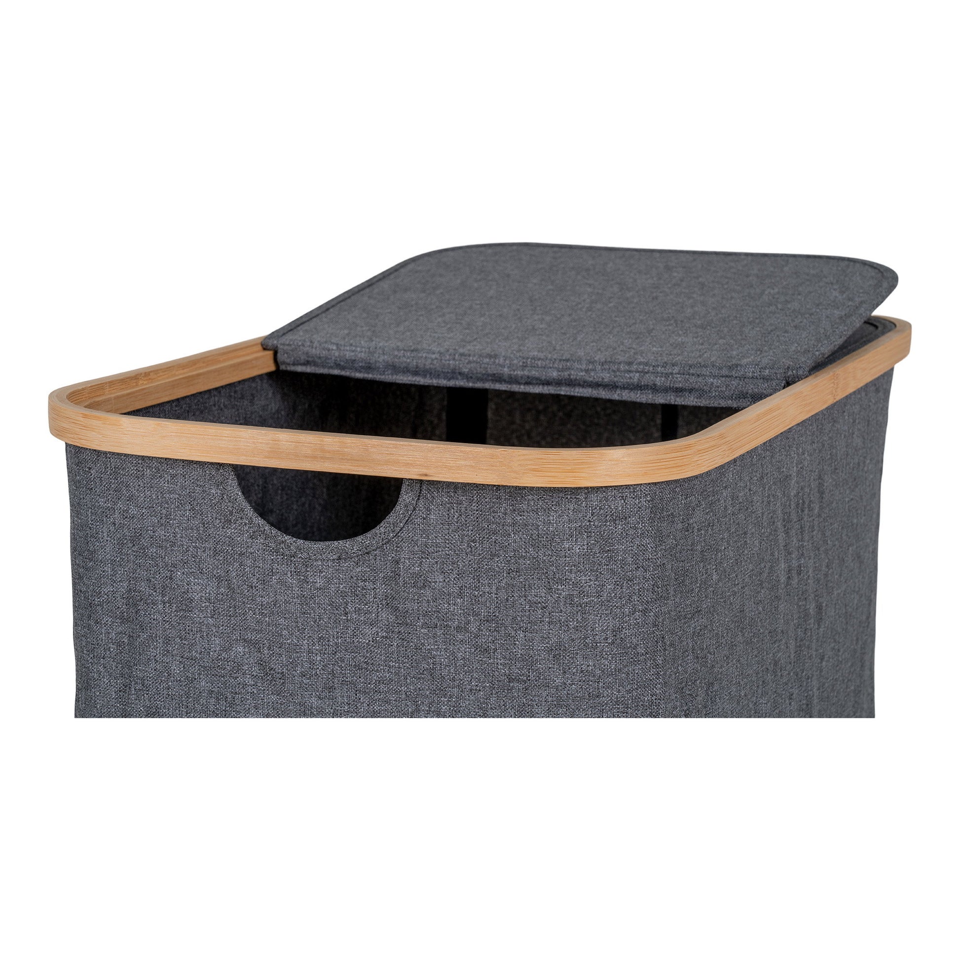 Cesto para la ropa sucia Noto - Gris oscuro