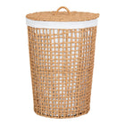 Panier à linge Pomal - Naturel / Blanc