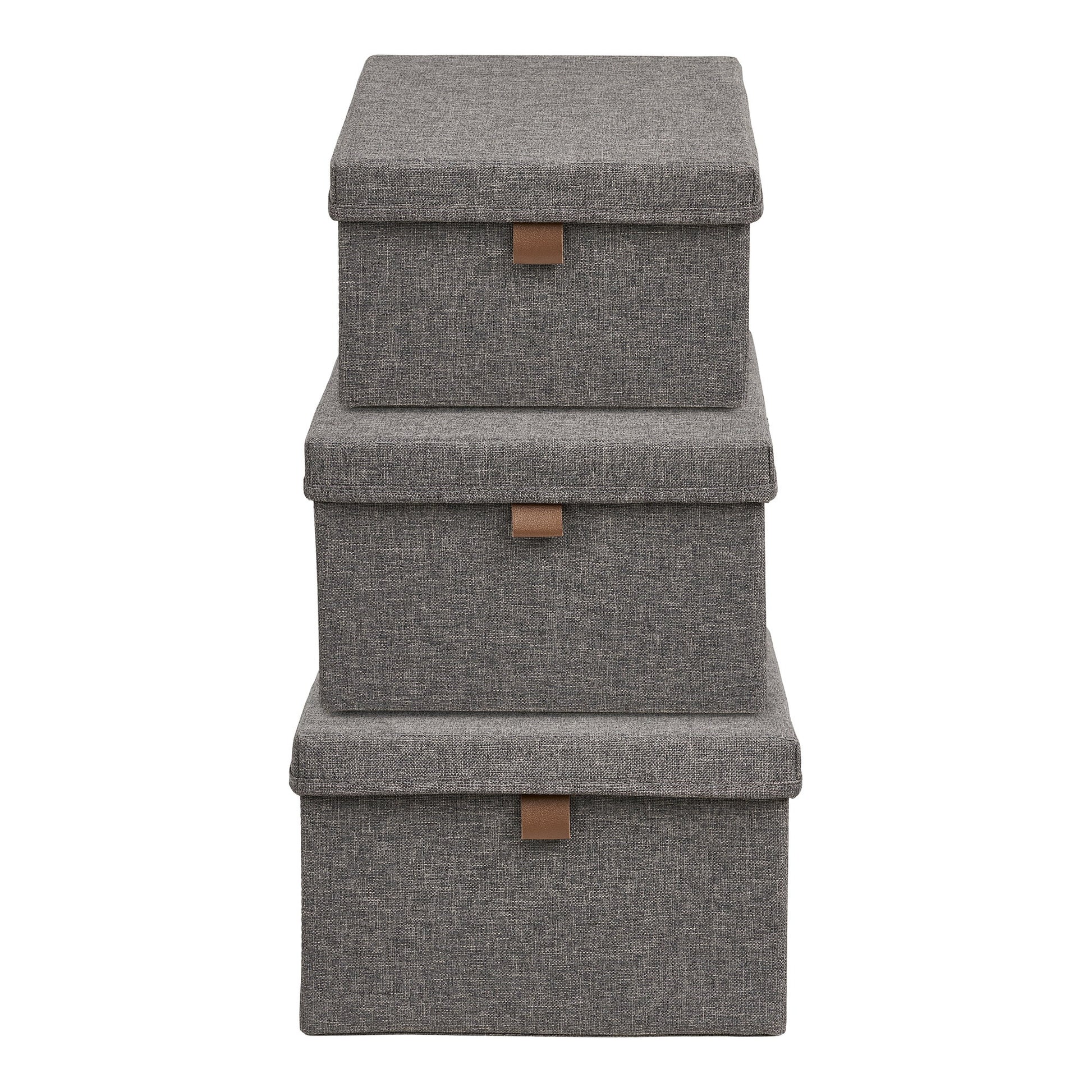 Cajas de almacenamiento Noto - Gris oscuro