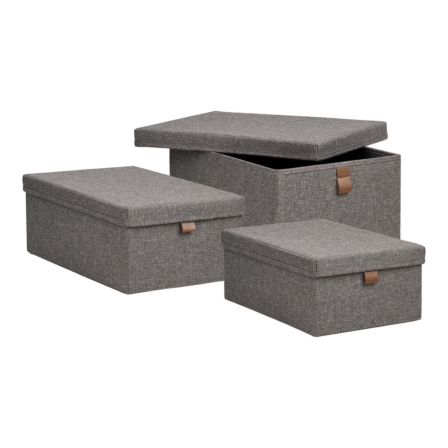 Cajas de almacenamiento Noto - Gris oscuro