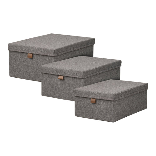 Noto Storage Boxes - Dark Gray
