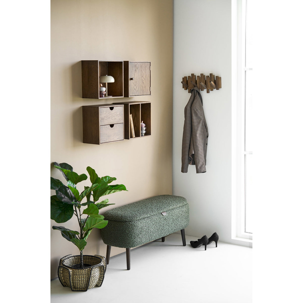 Cesta Medan - Natural / Negro