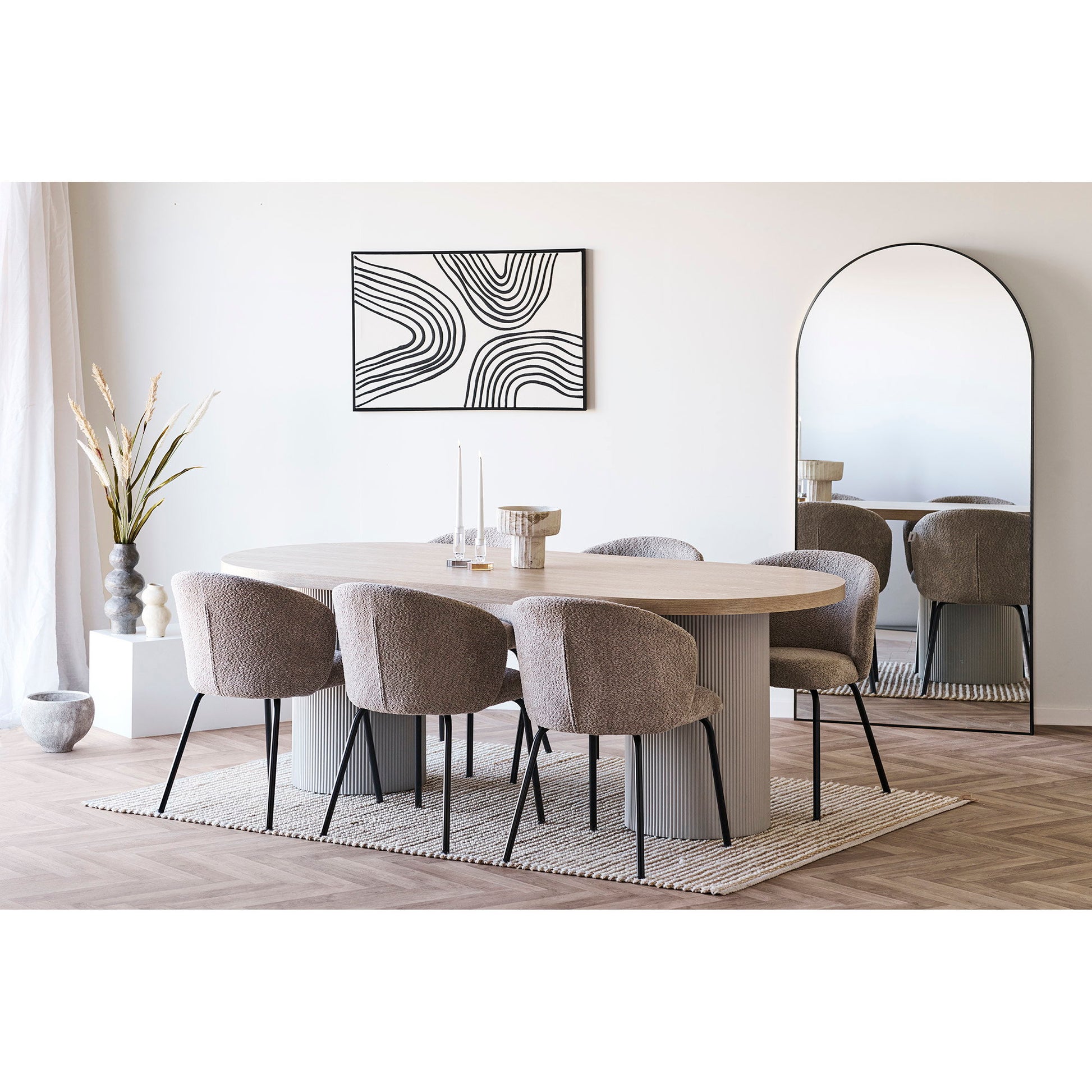 Florero - Marrón / Beige