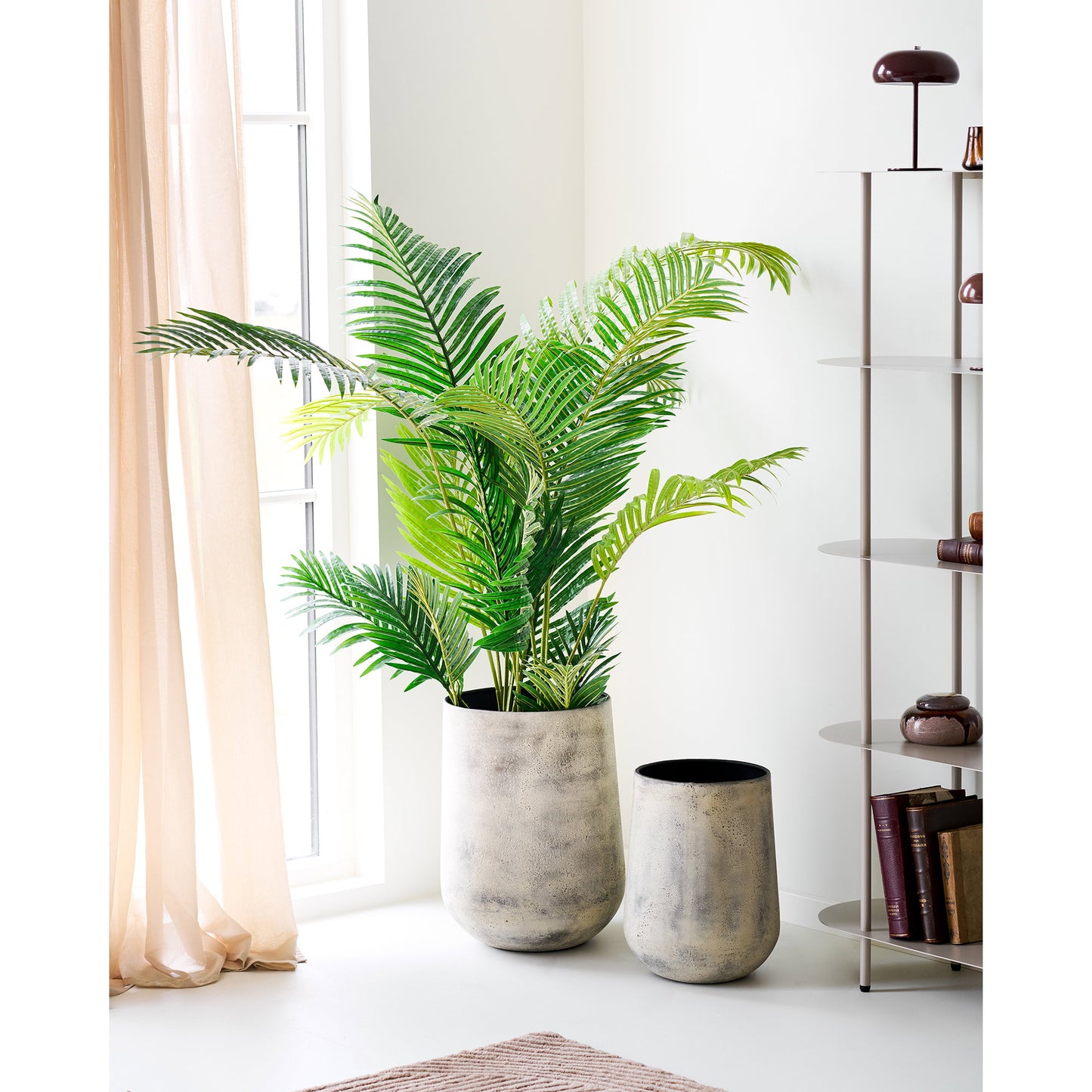 Maceta decorativa Hou - Beige antiguo