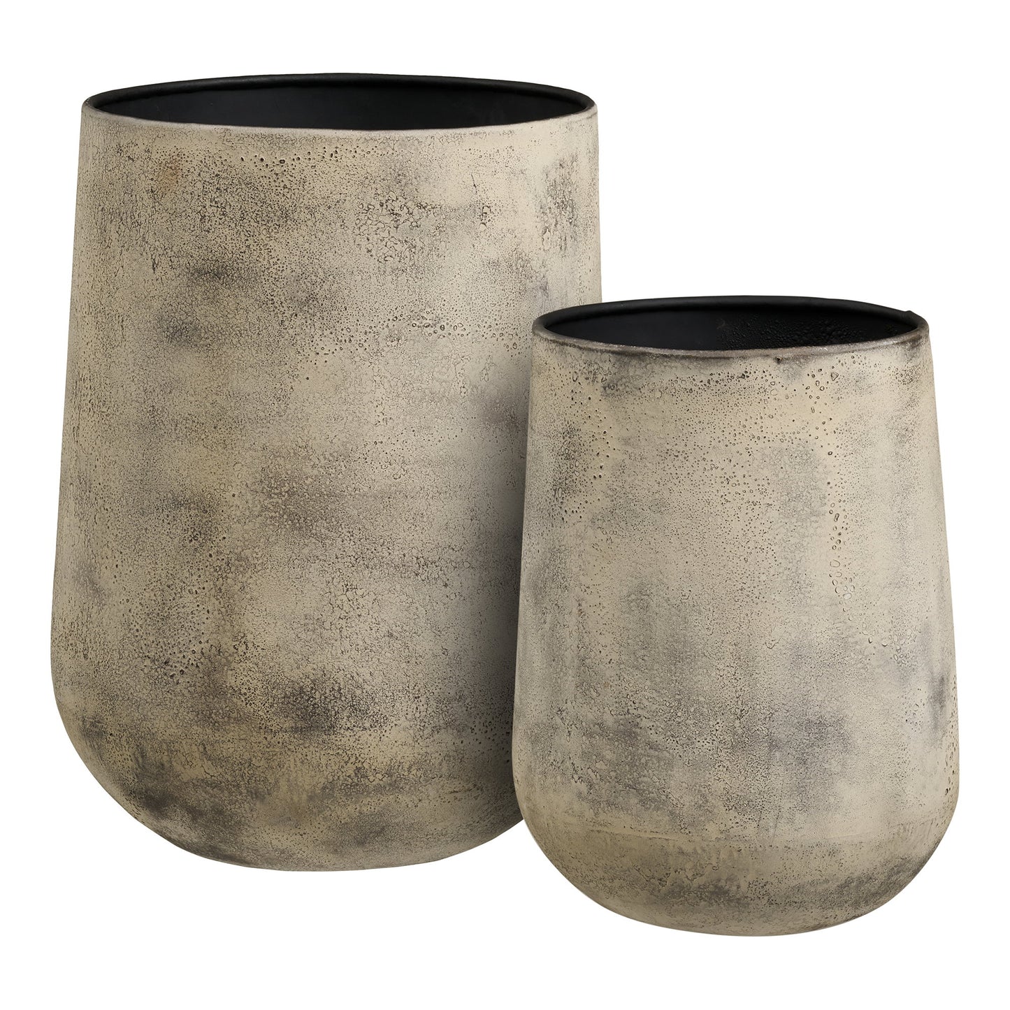 Maceta decorativa Hou - Beige antiguo