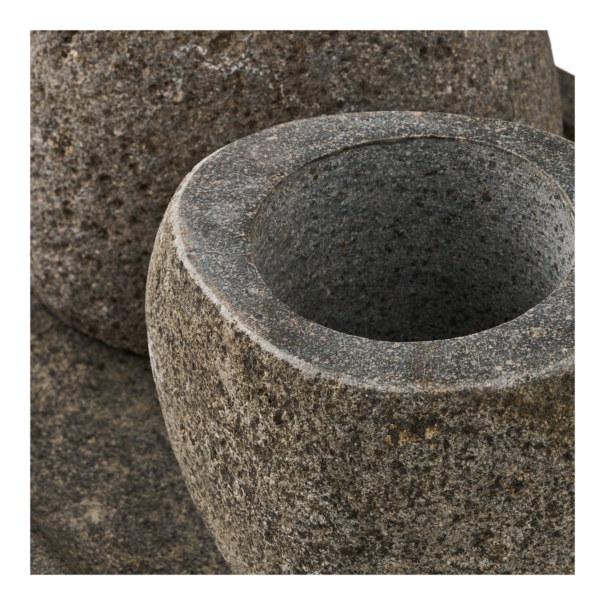 Juego de baño Gara, taza de almacenamiento, dispensador de jabón y bandeja - Natural
