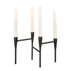 Portavelas de metal – negro