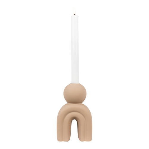 Ceramic Candle Holder – brown