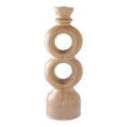 Ceramic Candle Holder - Brown