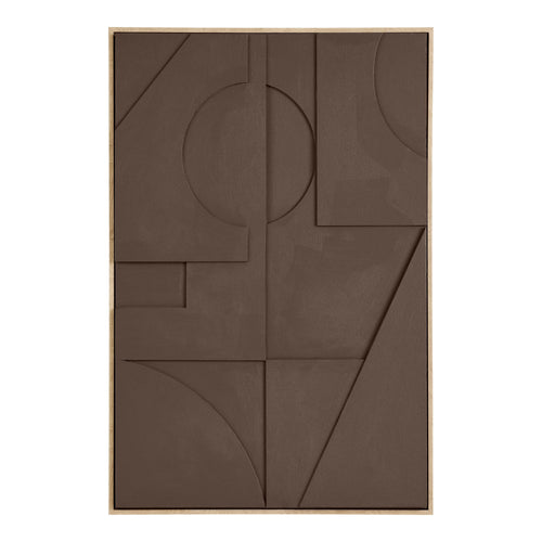 Décoration murale en relief Isabella - Marron