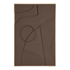 Decoración de pared en relieve Isabella - Marrón