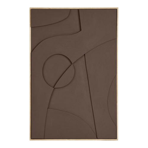 Décoration murale en relief Isabella - Marron