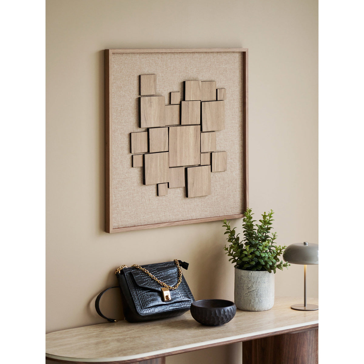 Decoración de pared en relieve Gala - Marrón