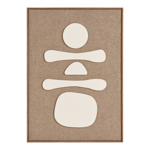 Décoration murale en relief Diva - Marron / Beige