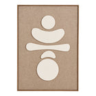 Decoración de pared en relieve Diva - Marrón / Beige