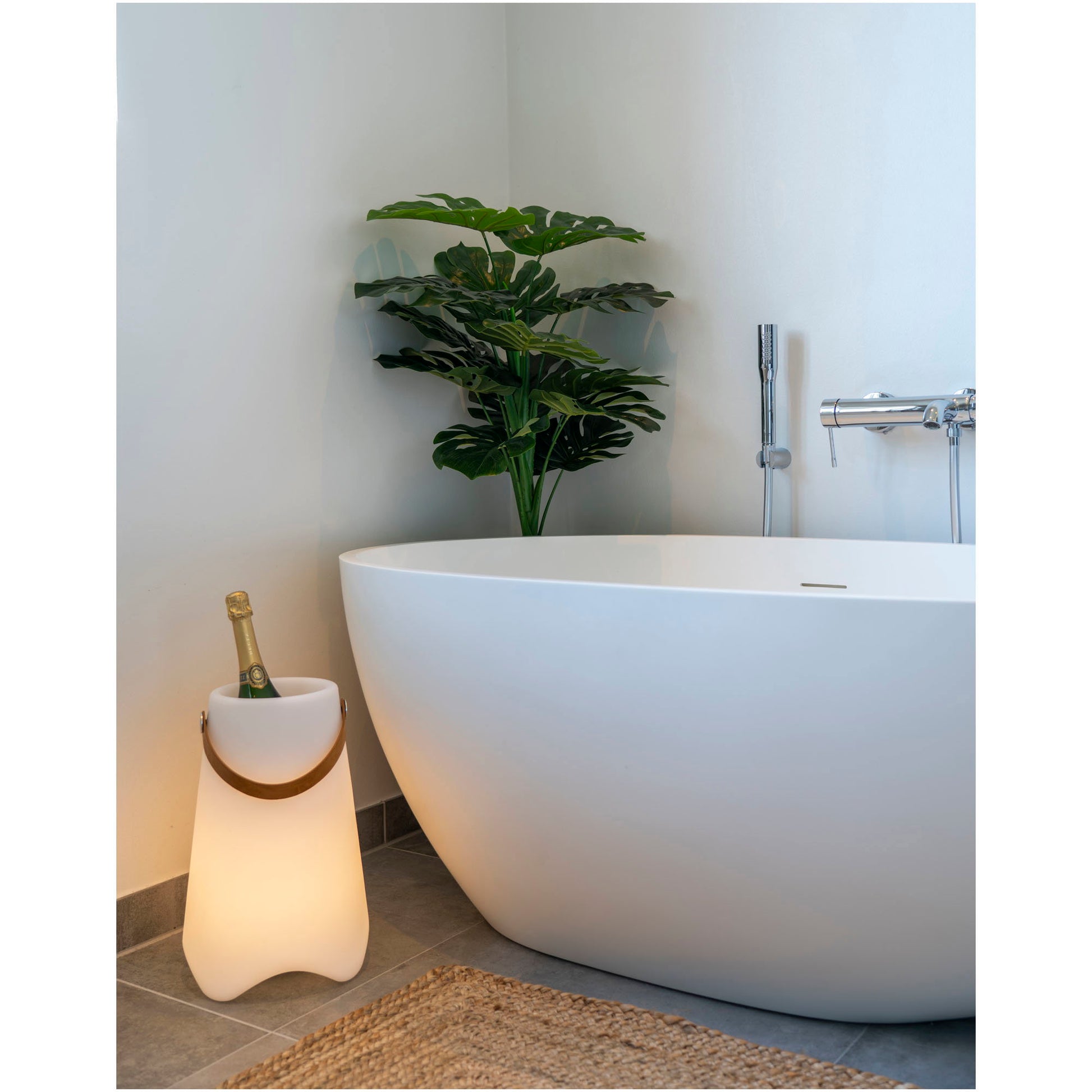 Enfriador de vino LED Bristol - Blanco