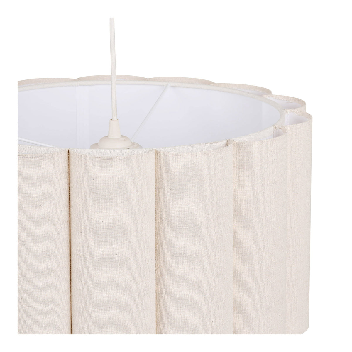 Lámpara colgante Watton - Beige / Gris