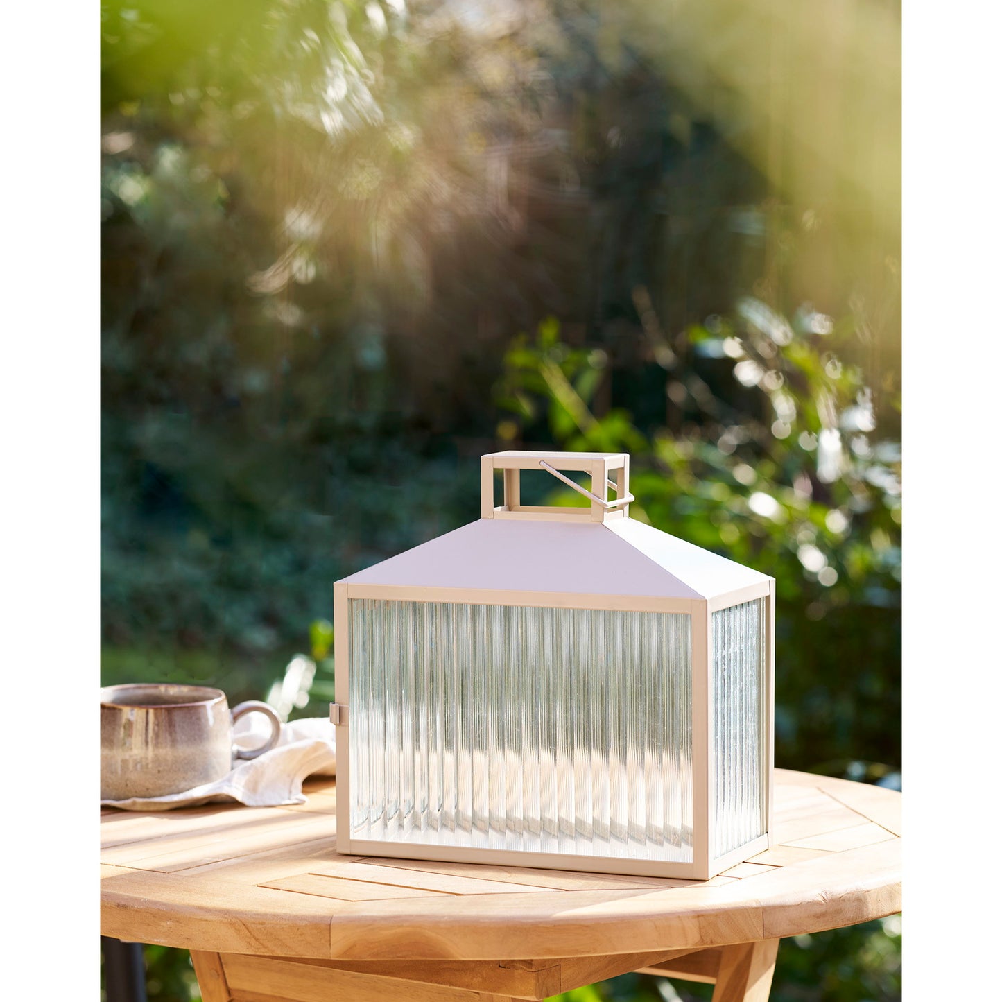 Linterna Lucca - Beige / Gris