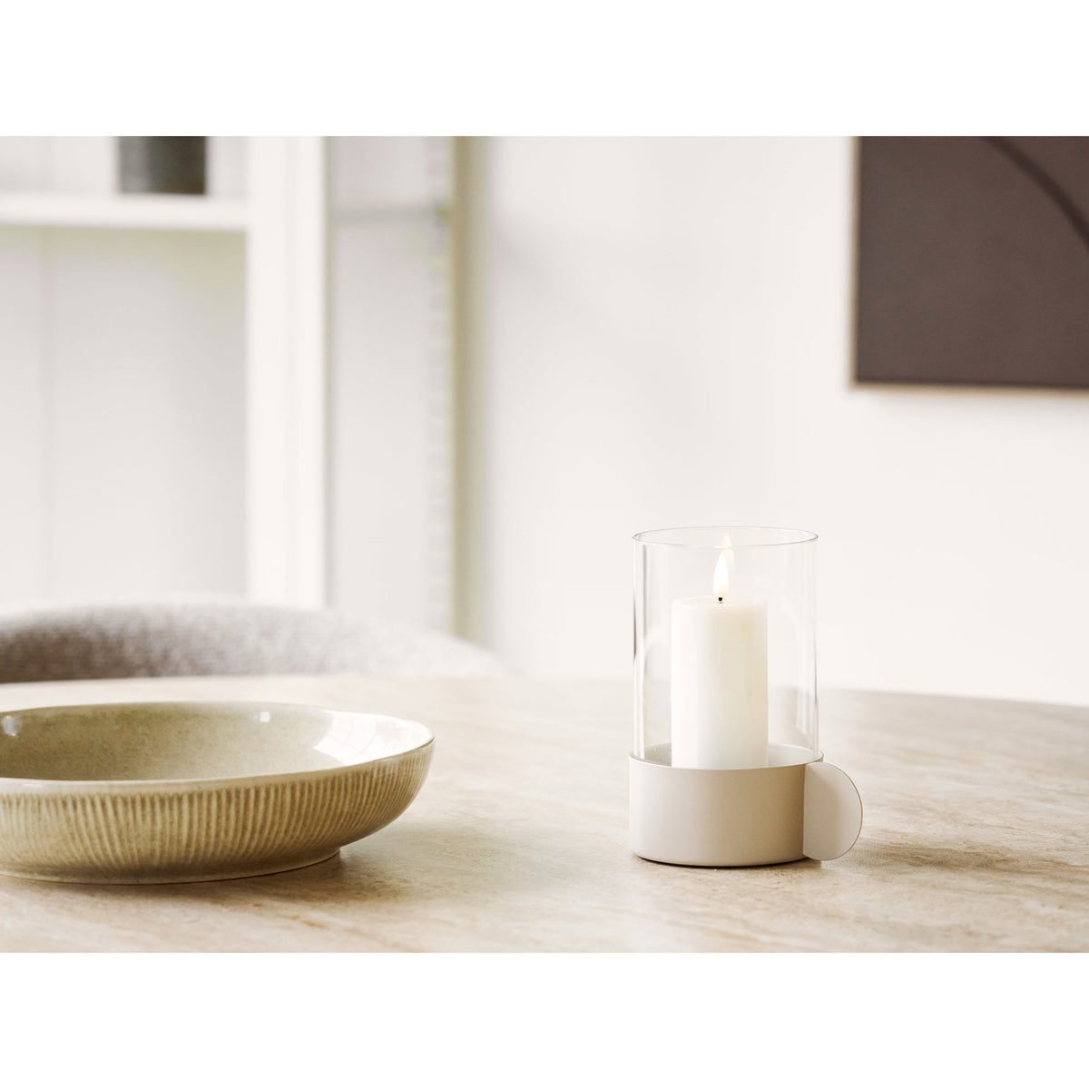 Portavelas huracán - Beige