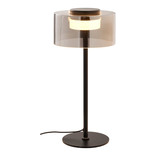Lámpara de mesa Cholet - Negro / Transparente
