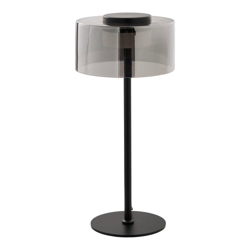 Lámpara de mesa Cholet - Negro / Transparente