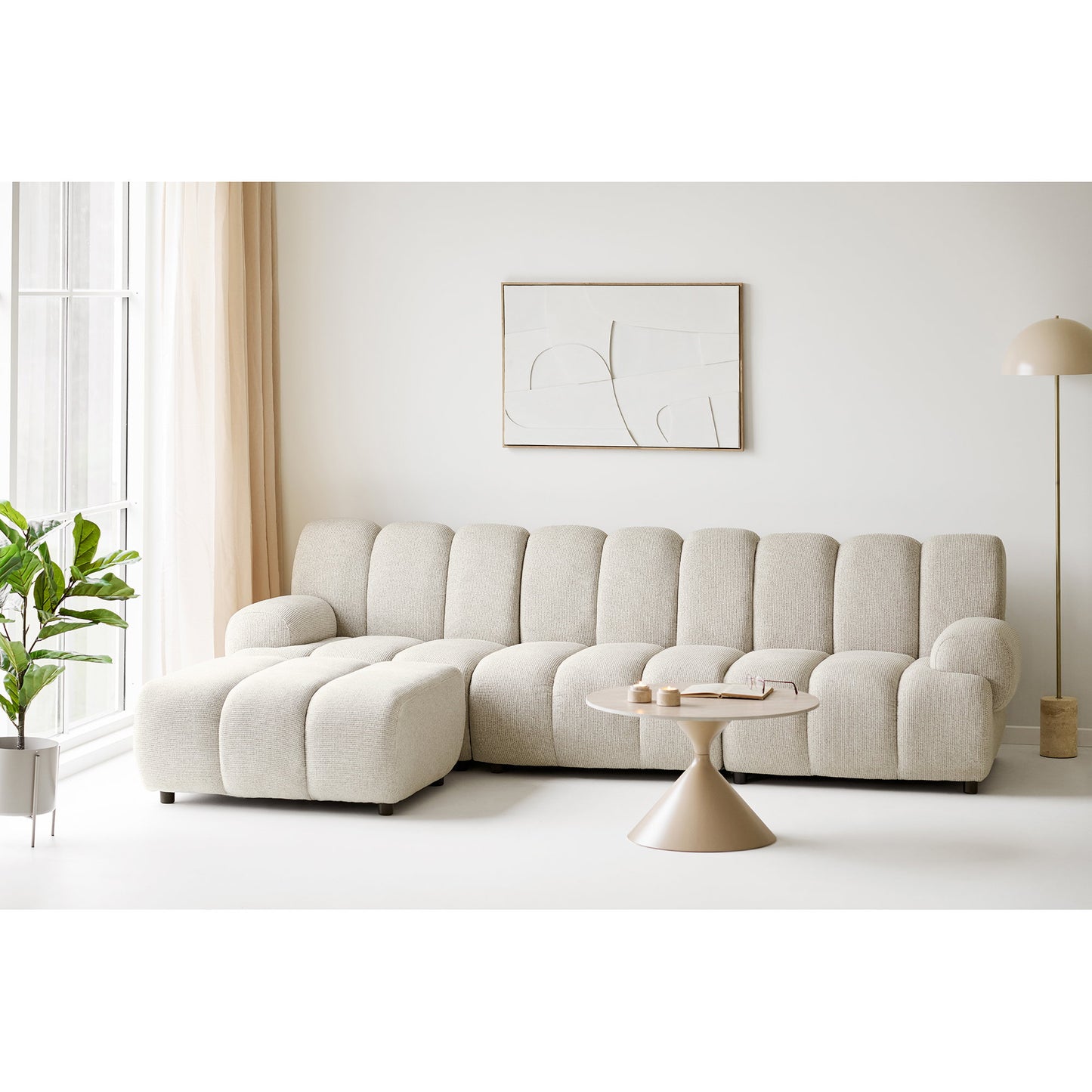 Lámpara de pie Sheffield - Beige