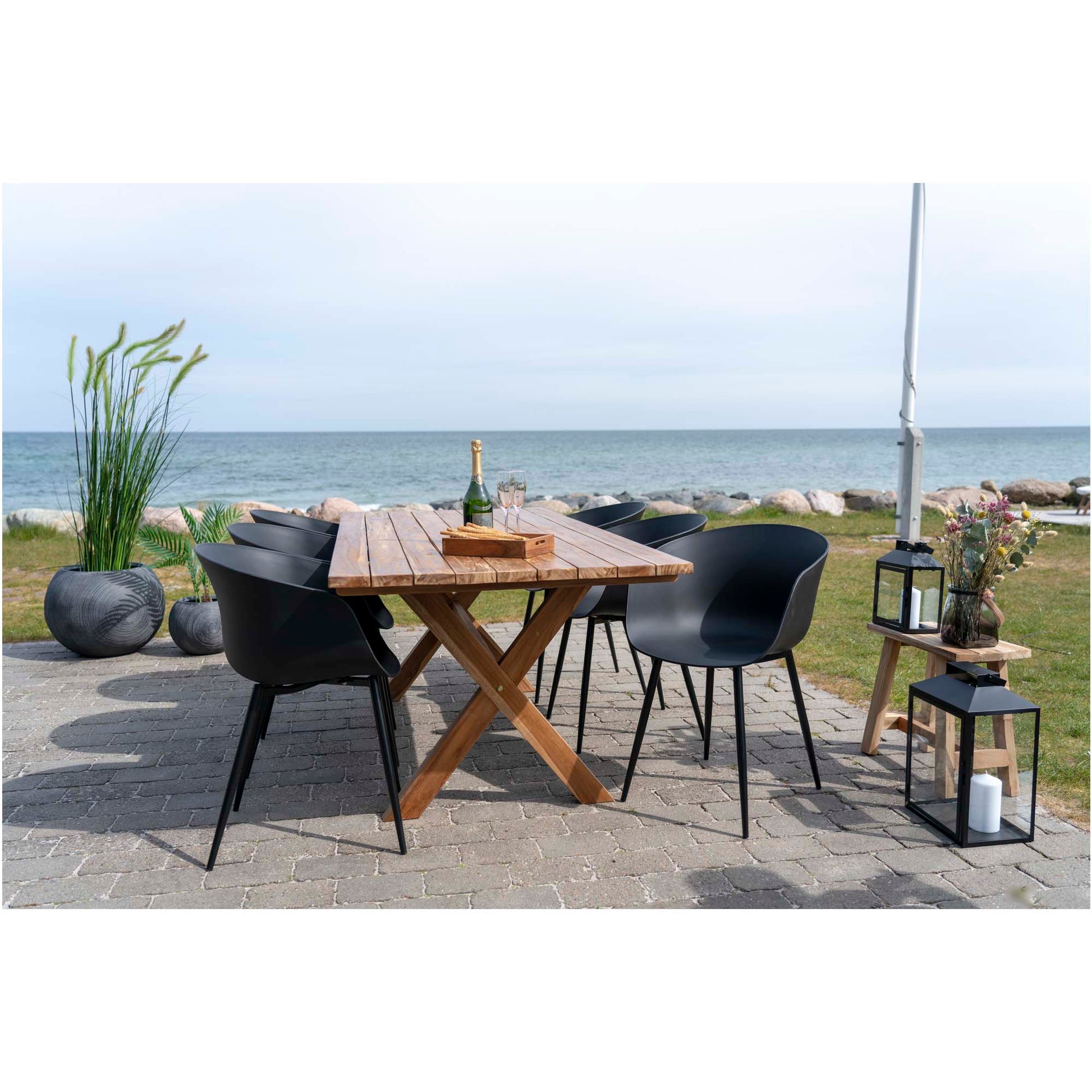 Silla de comedor Roda - Negro