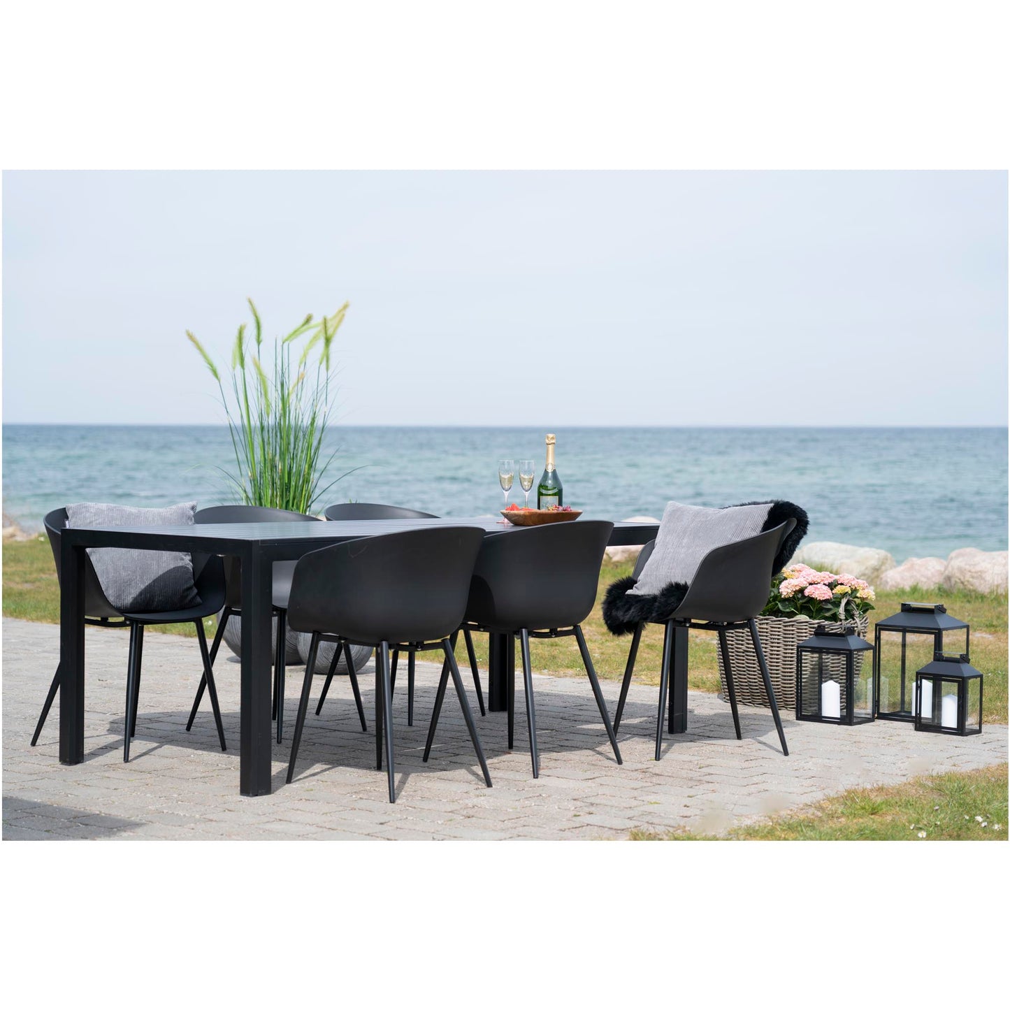 Silla de comedor Roda - Negro