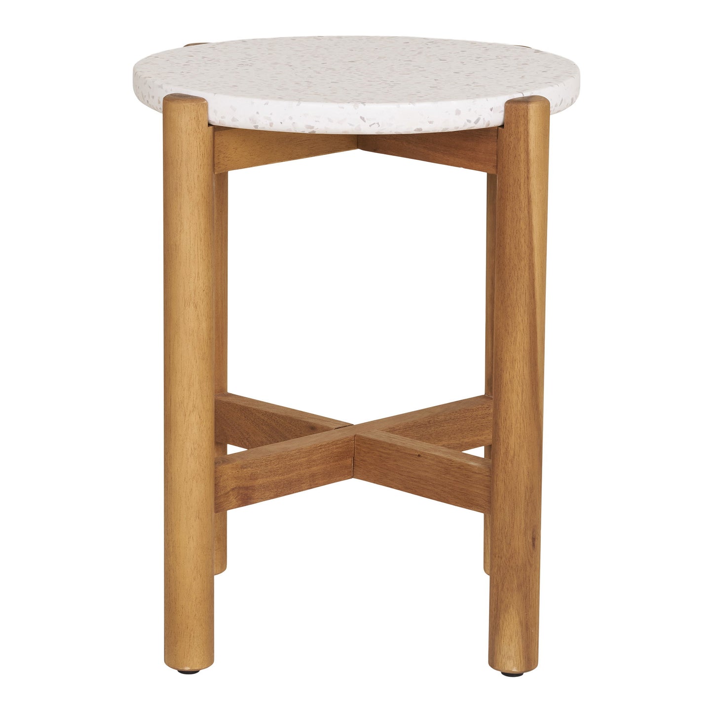 Mesa auxiliar Terracina - Natural / Blanco