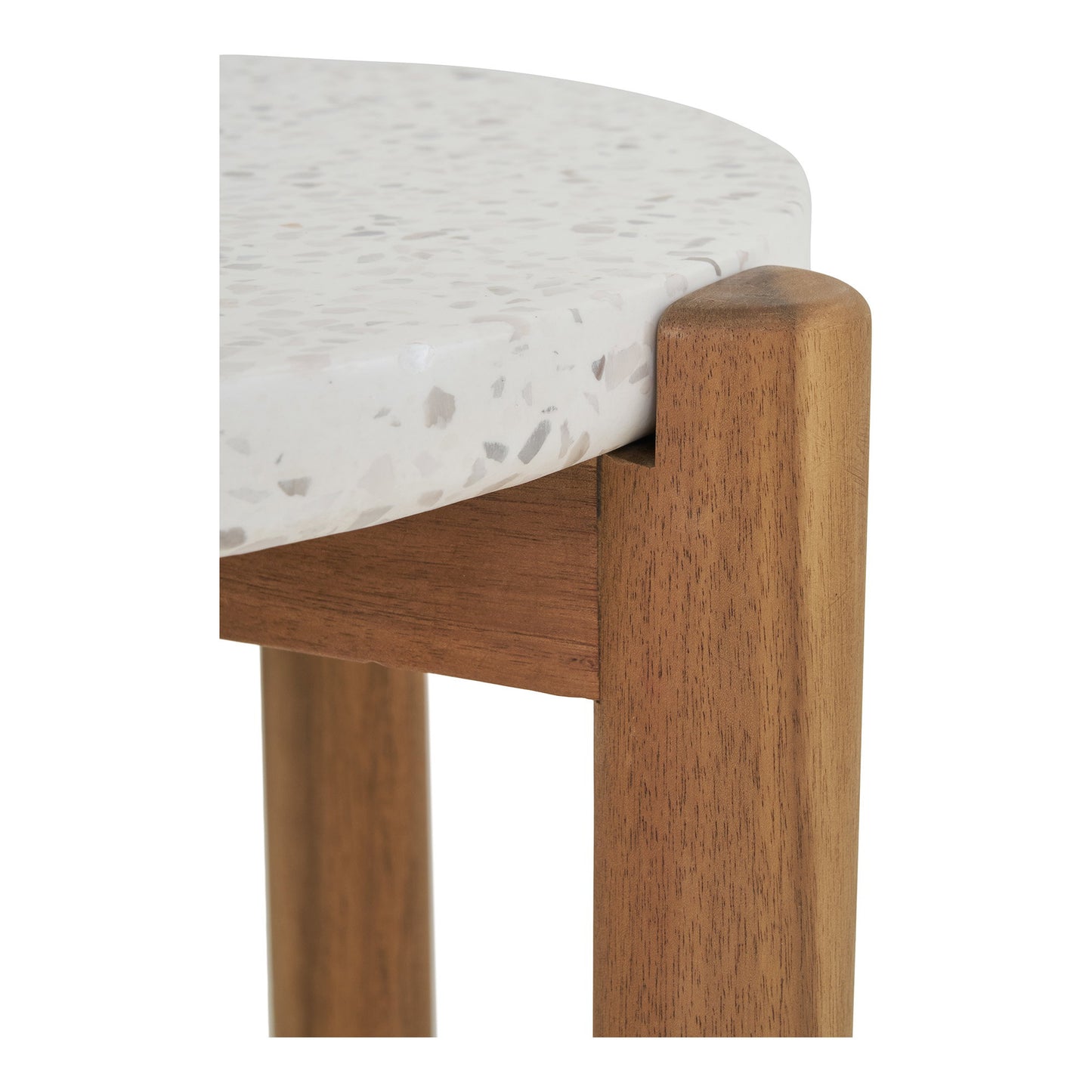 Mesa auxiliar Terracina - Natural / Blanco