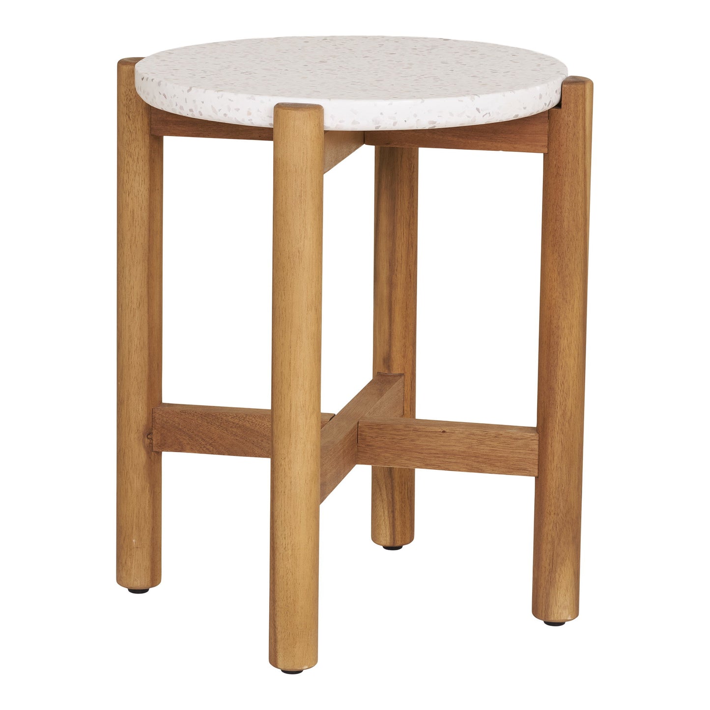 Mesa auxiliar Terracina - Natural / Blanco