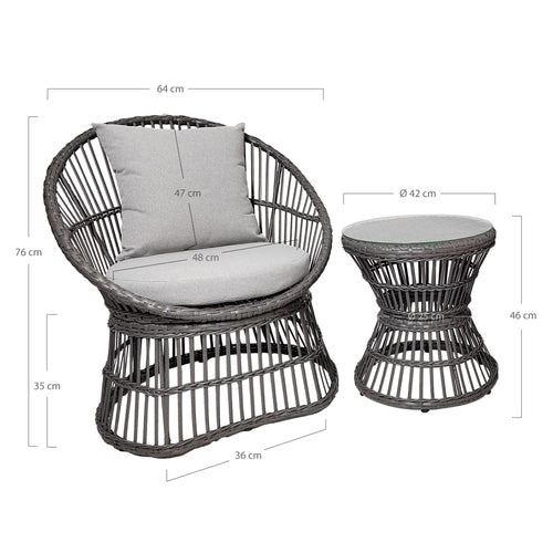 Natal living room set - Grey