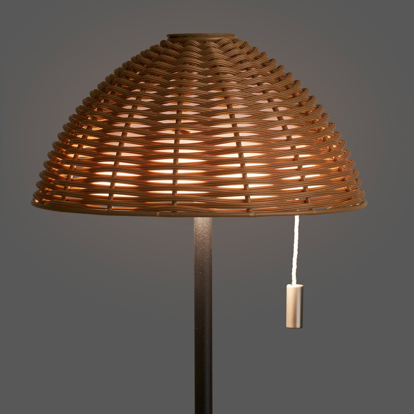 Lámpara de mesa LED Wigan - Natural / Negro