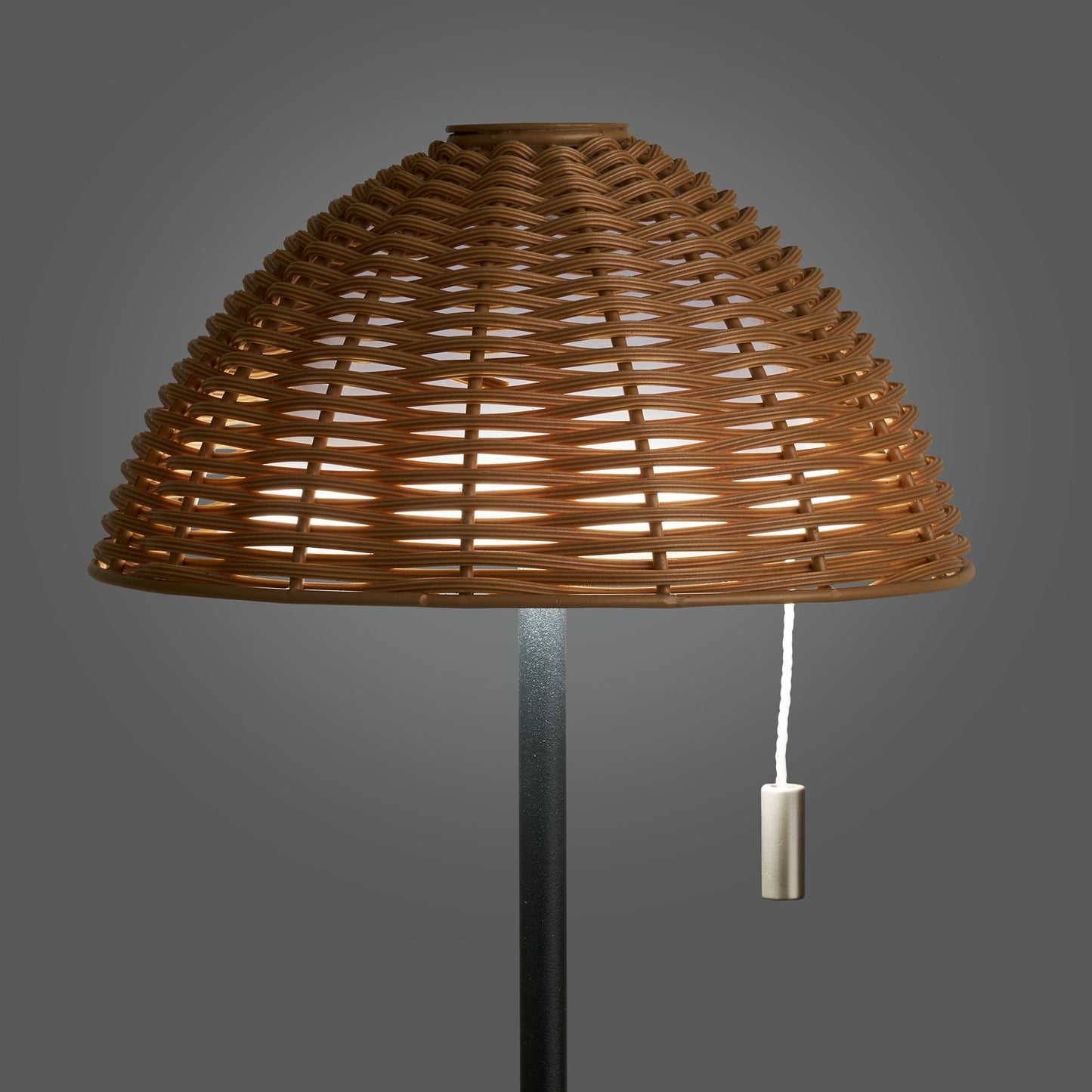 Lámpara de mesa LED Wigan - Natural / Negro