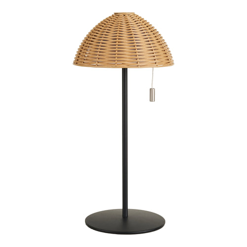 Lámpara de mesa LED Wigan - Natural / Negro