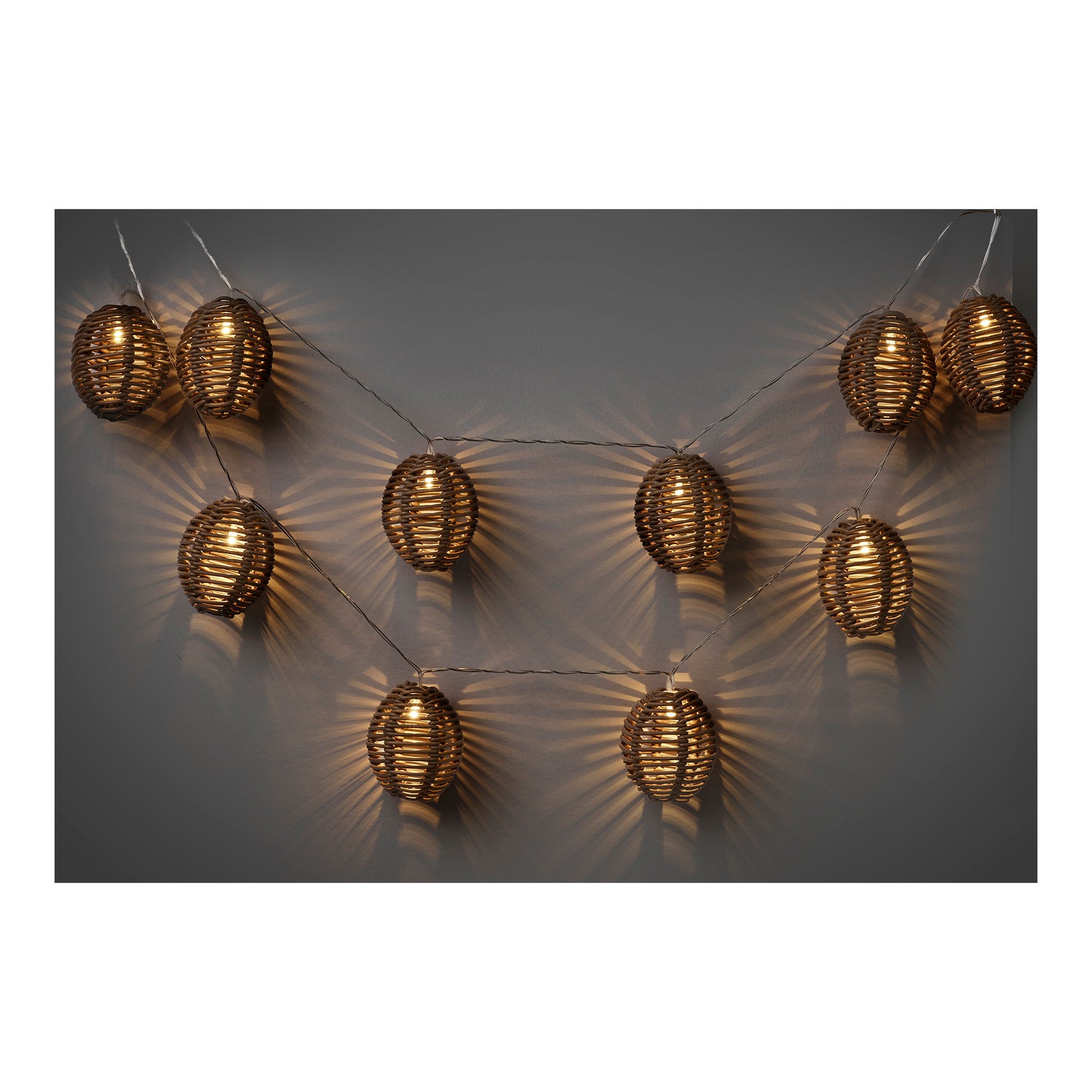 Cadena de luces LED Carlisle - Natural / Negro