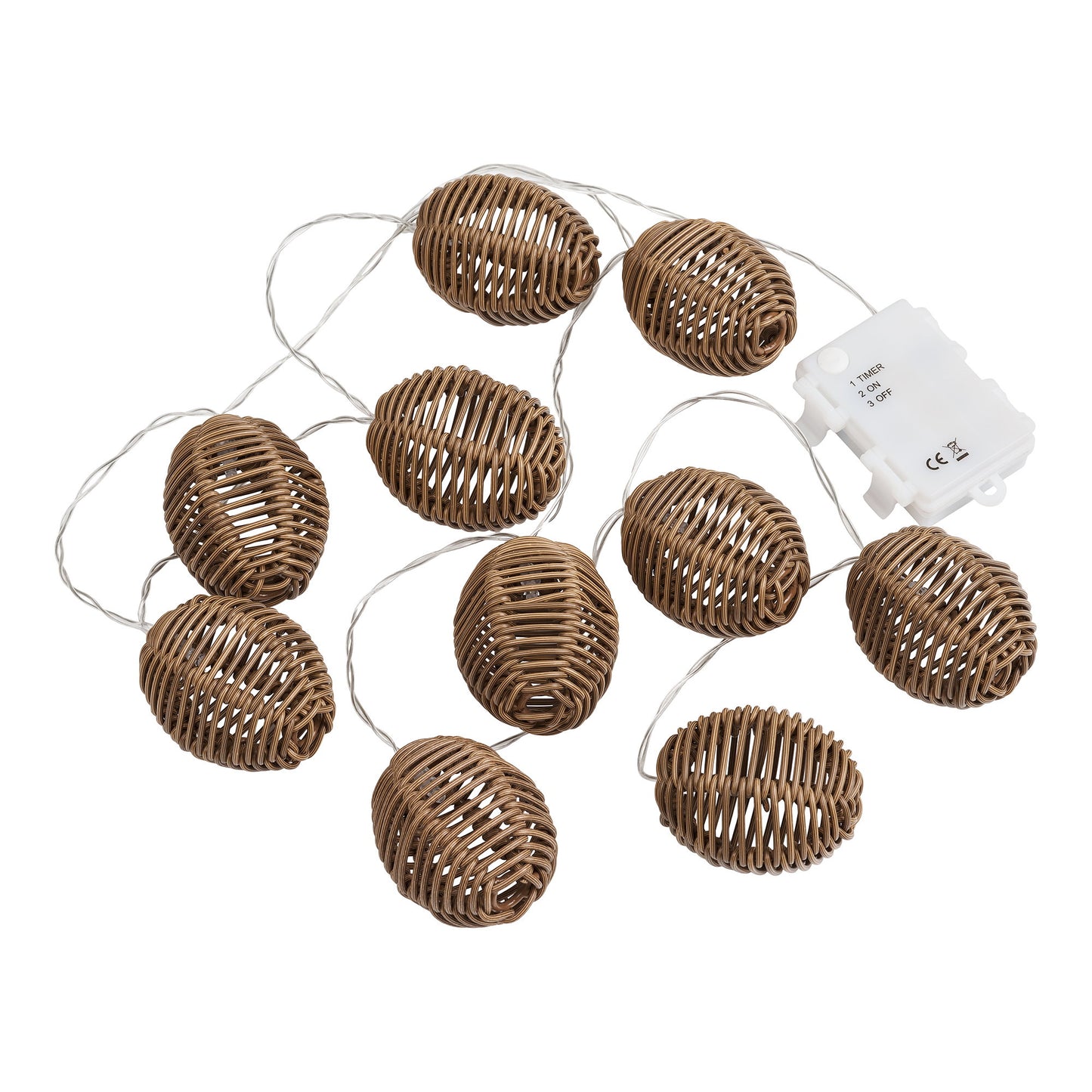 Cadena de luces LED Carlisle - Natural / Negro