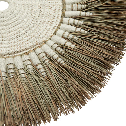 Decoración Mural Macramé Rafia - Blanco Natural