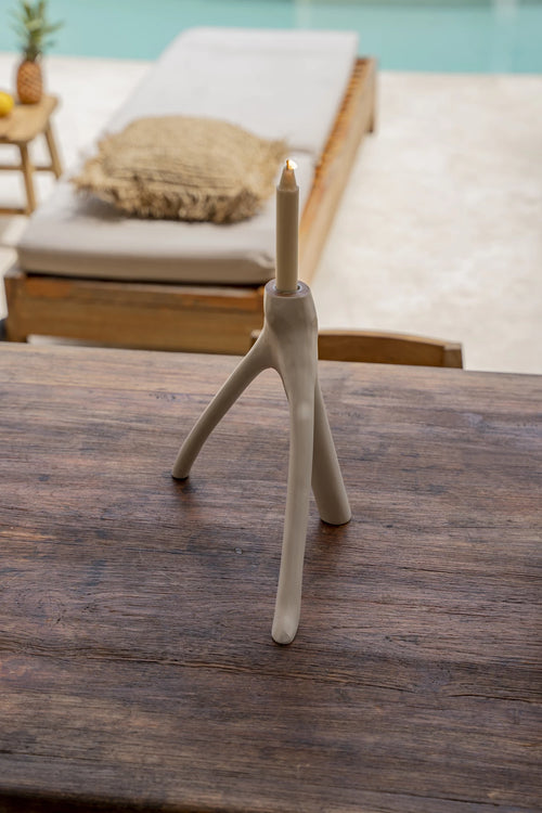 Portavelas The Triple Twig - Blanco