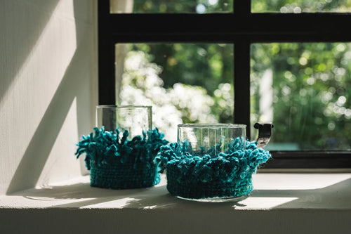 Candle holder The Oh My Gee - Aqua - M