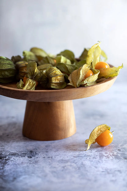 El Plato Para Tartas de Teca