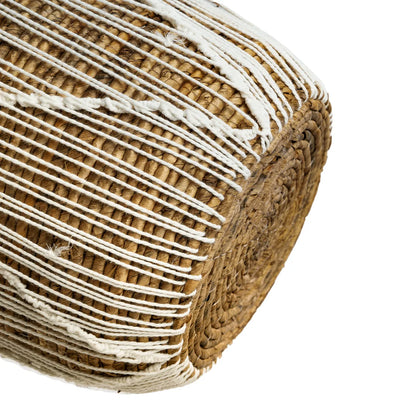 La Cesta de Macramé Straight Stitched - Natural Blanco - S