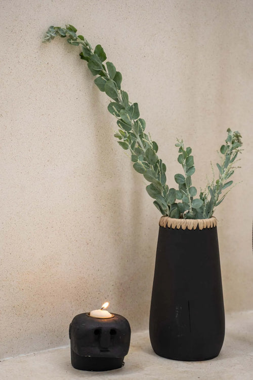Vase The Sneaky - Natural Black - M