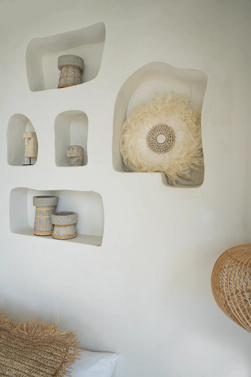The Serene Candle Holder - Natural Concrete - L